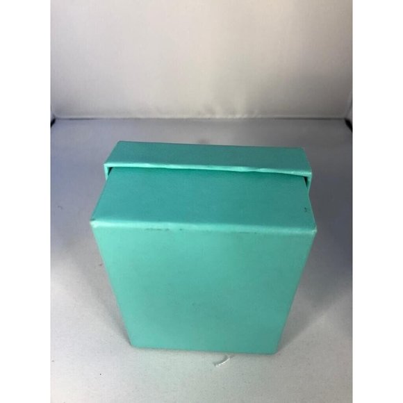 Tiffany & Co Jewelry Empty Gift Box Storage Blue Small  3.7" x 3" x 1.3" - Picture 2 of 9